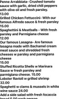 La Casa Toscana Italian Food And Catering Services menu