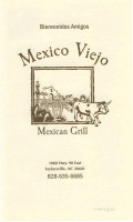 Mexico Viejo menu