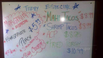 La Cieva Mexican Seafood menu