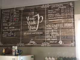 Veni Vidi Vici Cafe menu