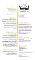 Pickle Jar Cafe menu