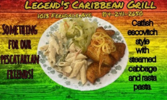 Legends Caribbean Grill food