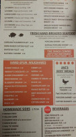 Jak's Shack menu