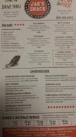 Jak's Shack menu