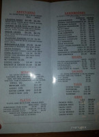 Skooterz Saloon menu
