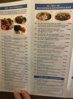 Pho Hai Duong menu