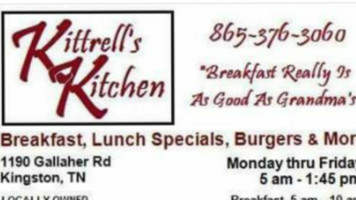 Kittrell's Kitchen food