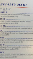 Blue Sushi Sake Grill Westlake menu