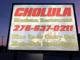 Cholula Mexican food