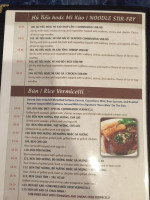 Pho Viet 2 menu