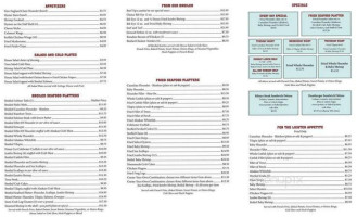 Harbor Inn Seafood menu