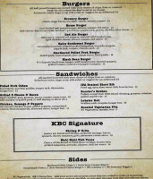 Kickstand Brewing Company menu