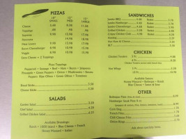 A-mora Pizza Co menu