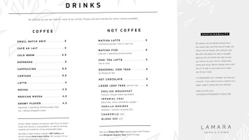 Lamara Coffee And Kitchen menu