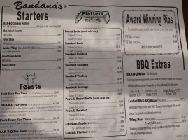 Bandana's B Q menu