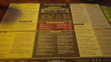 P.j. Whelihan's Pub West Chester menu