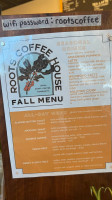 Roots Coffeehouse menu