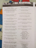 Ginger's Family menu