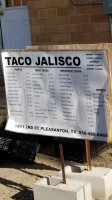 Tacos Jalisco menu