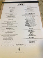 12 West menu