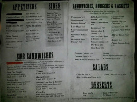 Ernie's Bs Inc menu