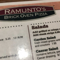 Ramunto's Brick Oven Pizza Of Brattleboro food