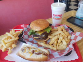 Sam's Super Burger food