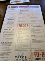 La Cosecha Mexican Table menu