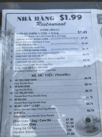 Nha Hang $1.99 menu