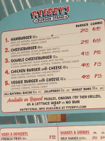 P. Terry's Burger Stand menu