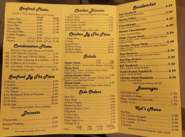 Tj's Fish And Chicken menu