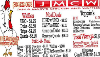 Jan Mary's Chicken And Waffles menu