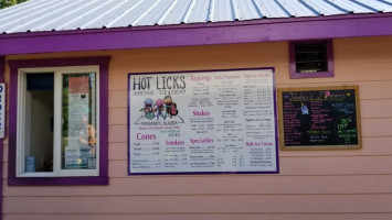 Hot Licks Homemade Ice Cream food