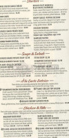 Black Angus Steakhouse menu