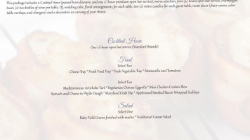 Patton Hall Community Club And Conference Center menu