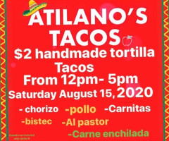 Atilano’s Tacos food