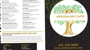 Jerusalem Cafe menu