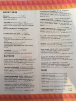 Coqui's menu