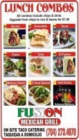 Fusion Mexican Grill food
