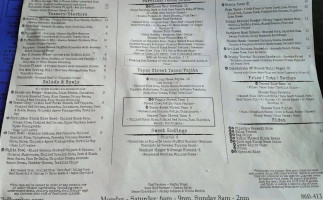 Tj's Burritos menu