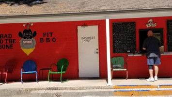 Bad To The Bone Pit Bbq outside