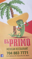 El Primo Mexican Restaurantt menu