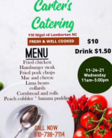 Carter's Catering food