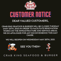 Crab King Seafood Burgers food