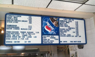 Vernon St Deli menu