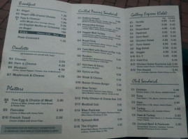 Cafe Gallery Market menu