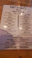 Fat Stan's Sports Pizzeria menu