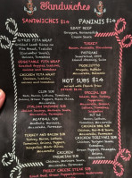 Aquamarine Cafe And Suites menu