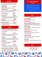 The Net Seafood Eatery menu