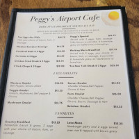 Peggy's menu